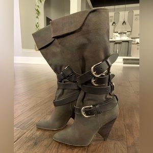Isabel Marant Canvas Buckle Boots